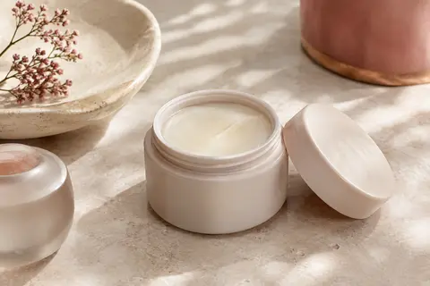 Baume nettoyant solide e.l.f. Holy Hydration présenté sur une surface claire avec sa texture fondante.
