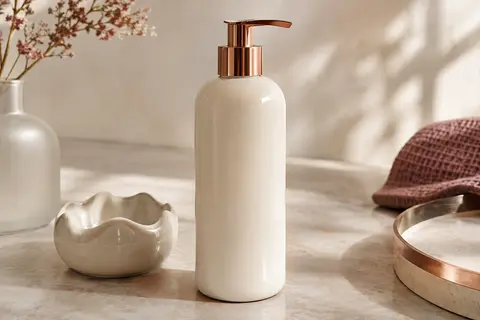 Flacon de lait corporel Mixa Cica Réparation posé sur une surface claire avec une touche de lotion à proximité